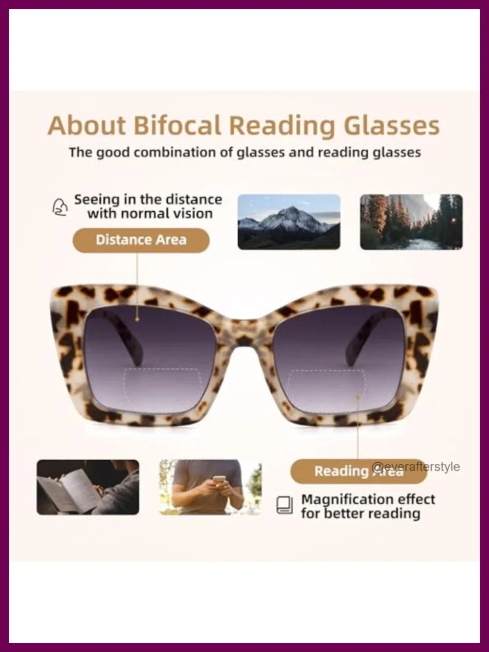 Bifocal Reading Sunglasses Oversized Square Spring Hinge UV400 3 Pack